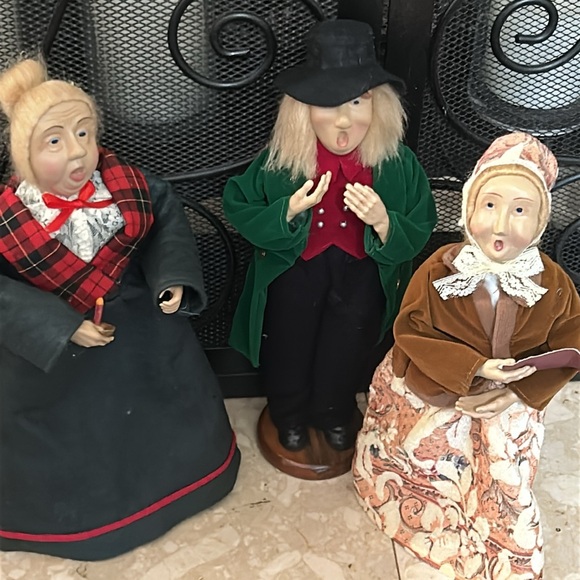 Set of Three Vintage Caroler Figurines